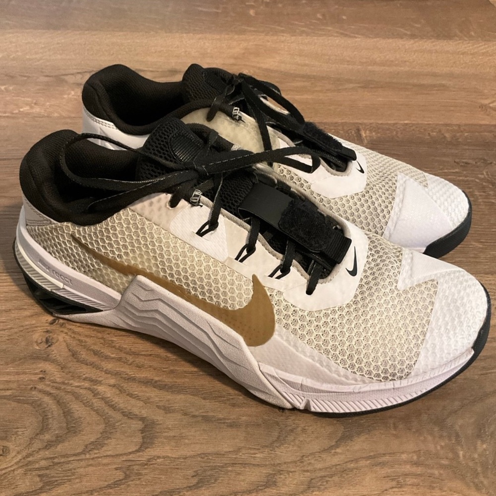 Nike Women’s White and Gold Training Shoes